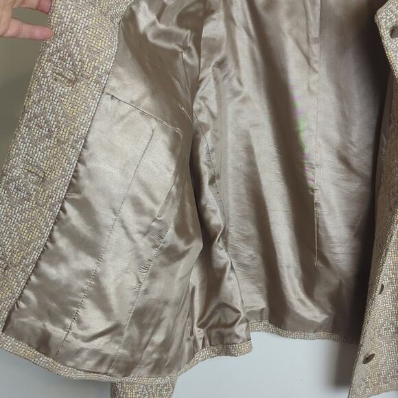 Vintage Virgin Wool Pendleton Dutton Down Jacket Geometric Lined Women's 20W - Picture 10 of 13